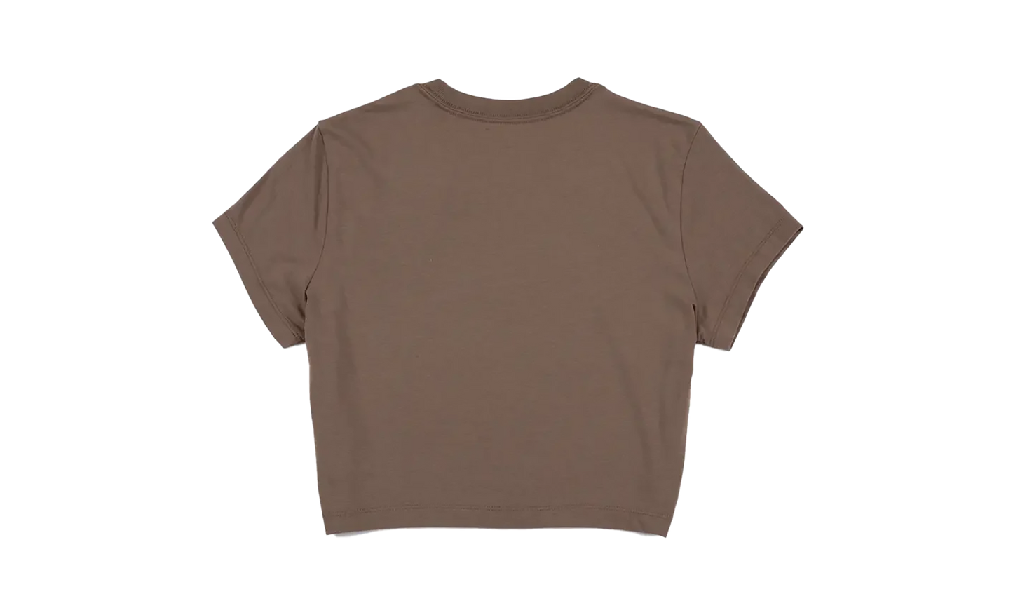 NSW Chill Knit Cropped Tee WMNS"Mink Brown" HF9538 233