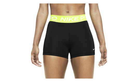 Pro 3" Shorts WMNS"Black/ Volt" CZ9857 013