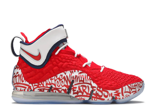LeBron 17 Graffiti Remix Red