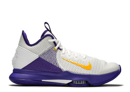 LeBron Witness 4 White/Voltage Purple