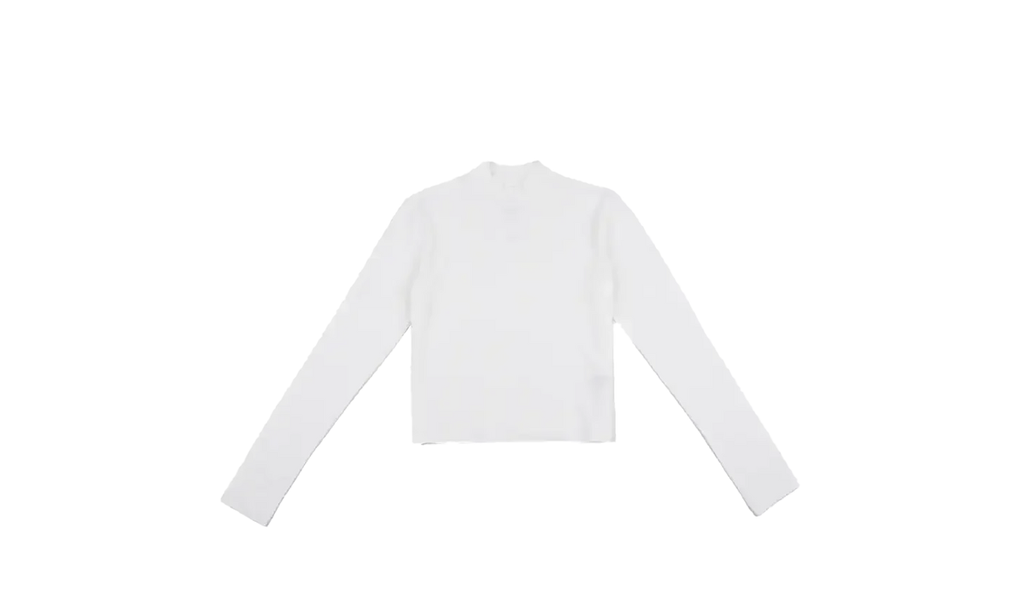 NSW Chill Knit LS Mock-Neck Tee"White" HV5027 100