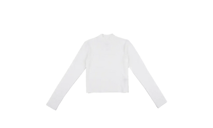 NSW Chill Knit LS Mock-Neck Tee"White" HV5027 100