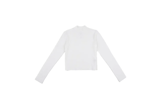 NSW Chill Knit LS Mock-Neck Tee"White" HV5027 100