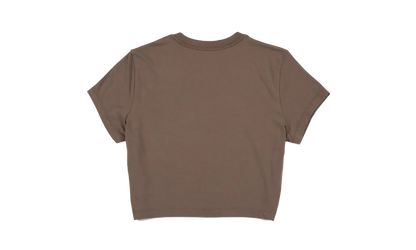 NSW Chill Knit Cropped Tee WMNS"Mink Brown" HF9538 233