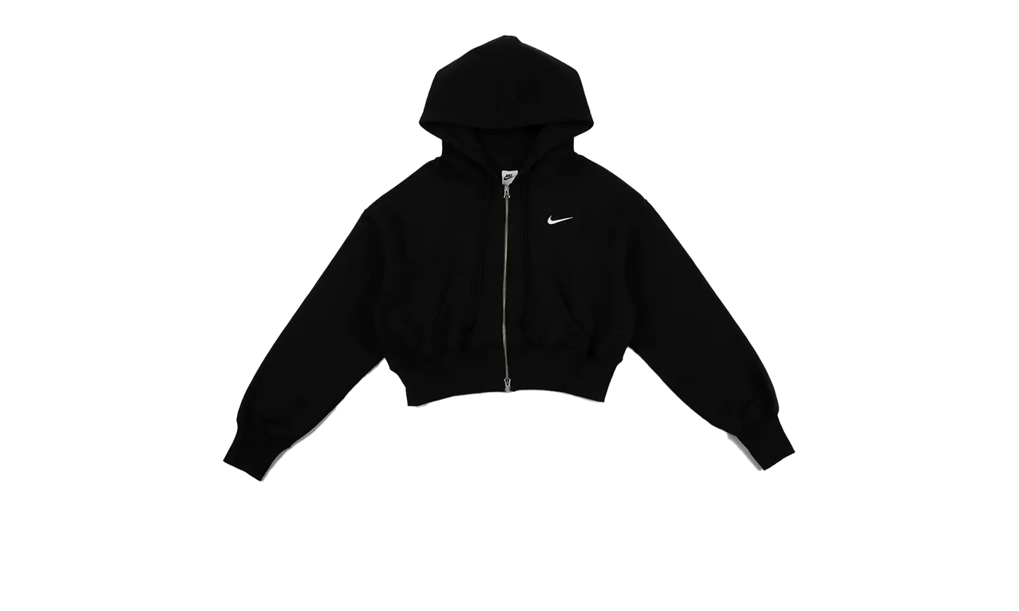 NSW Phoenix Fleece Full-Zip Cropped Hoodie"Black" HV2426 010