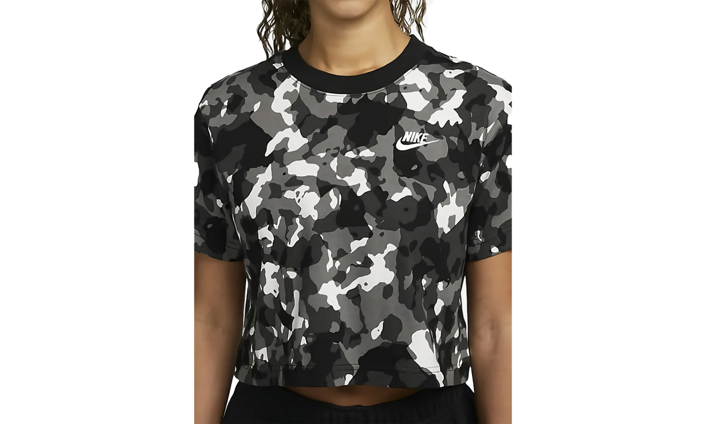 Short-Sleeve Printed Crop Top DQ5966 010