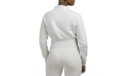 Sportswear Tech Fleece Cropped 1/2-zip Top"HEATHER GREY/ BLACK" HJ1031 013