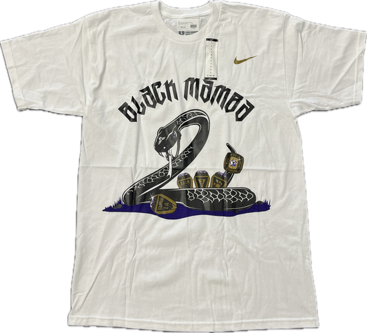 2010 Black Mamba 5 Rings Tee White