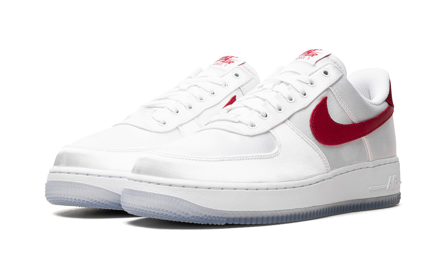 AIR FORCE 1 LO'07 WMNS"Satin White Varsity Red" DX6541 100