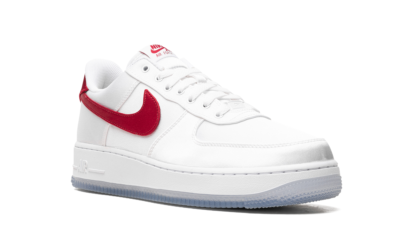 AIR FORCE 1 LO'07 WMNS"Satin White Varsity Red" DX6541 100