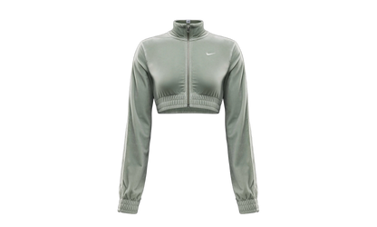 Sportswear Collection Cropped Velour Full Zip Top WMNS"Jade Horizon/ Sail/ Sail" FZ3679 370