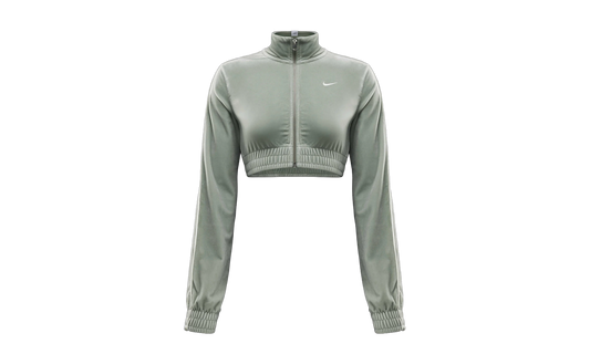 Sportswear Collection Cropped Velour Full Zip Top WMNS"Jade Horizon/ Sail/ Sail" FZ3679 370