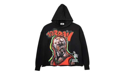 King Phade X Jordan Hoodie "Black / Multicolor" BAR10