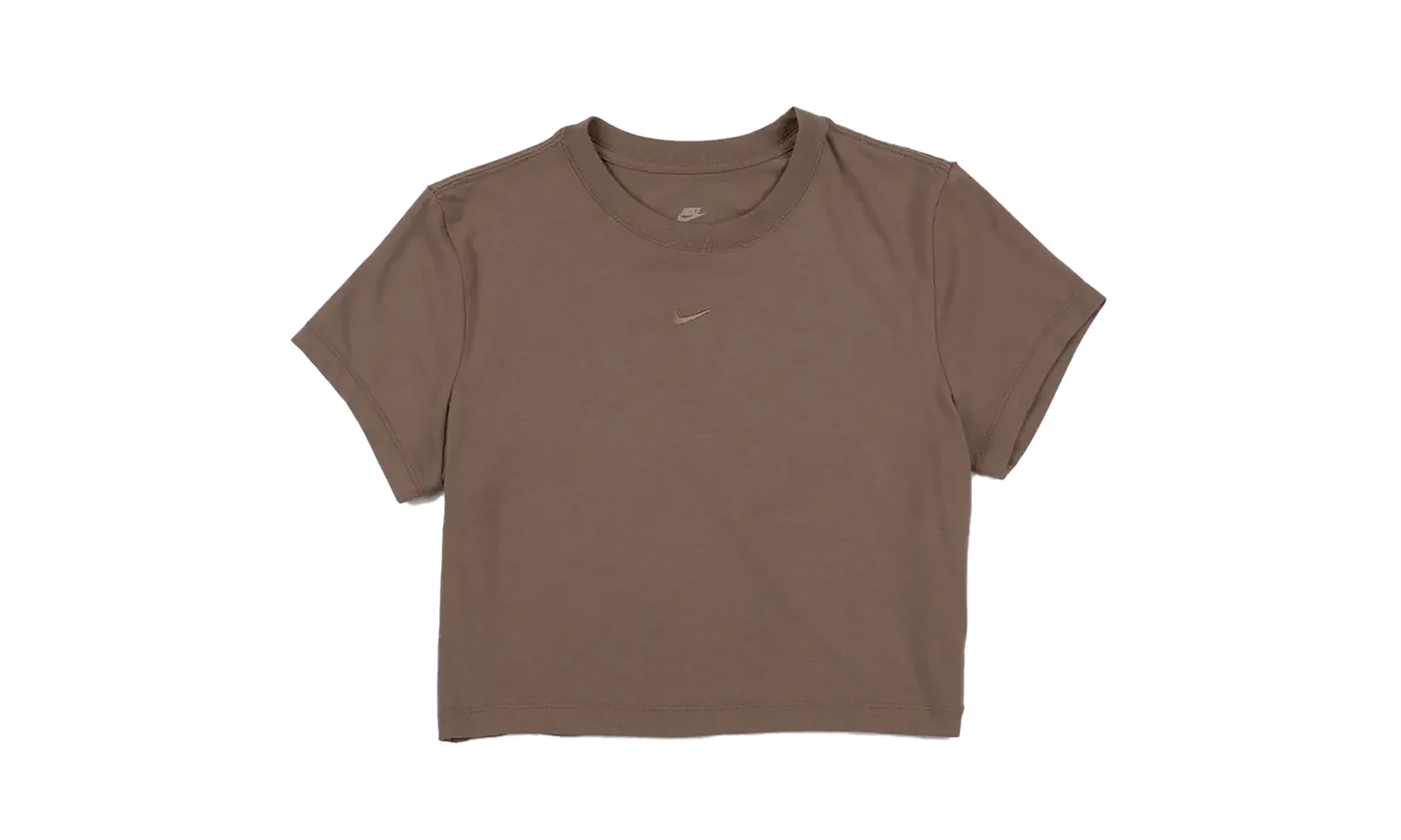 NSW Chill Knit Cropped Tee WMNS"Mink Brown" HF9538 233