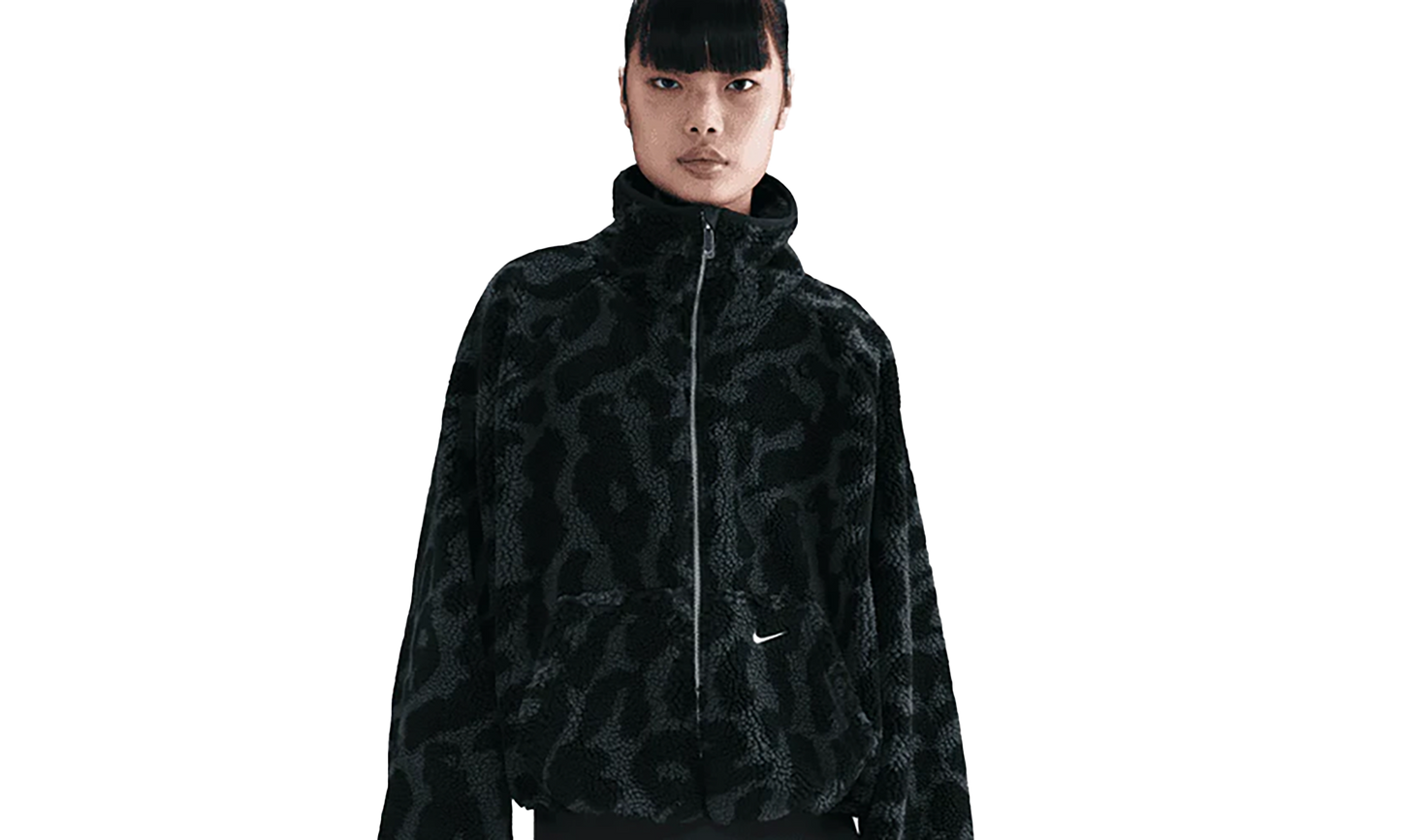 NSW High-Pile Fleece Jacket"Black Print" HV2070 010