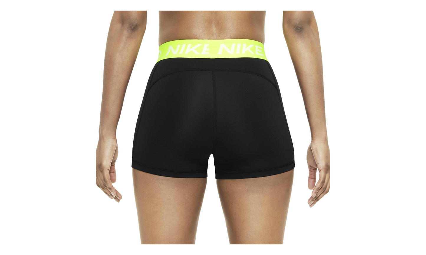 Pro 3" Shorts WMNS"Black/ Volt" CZ9857 013
