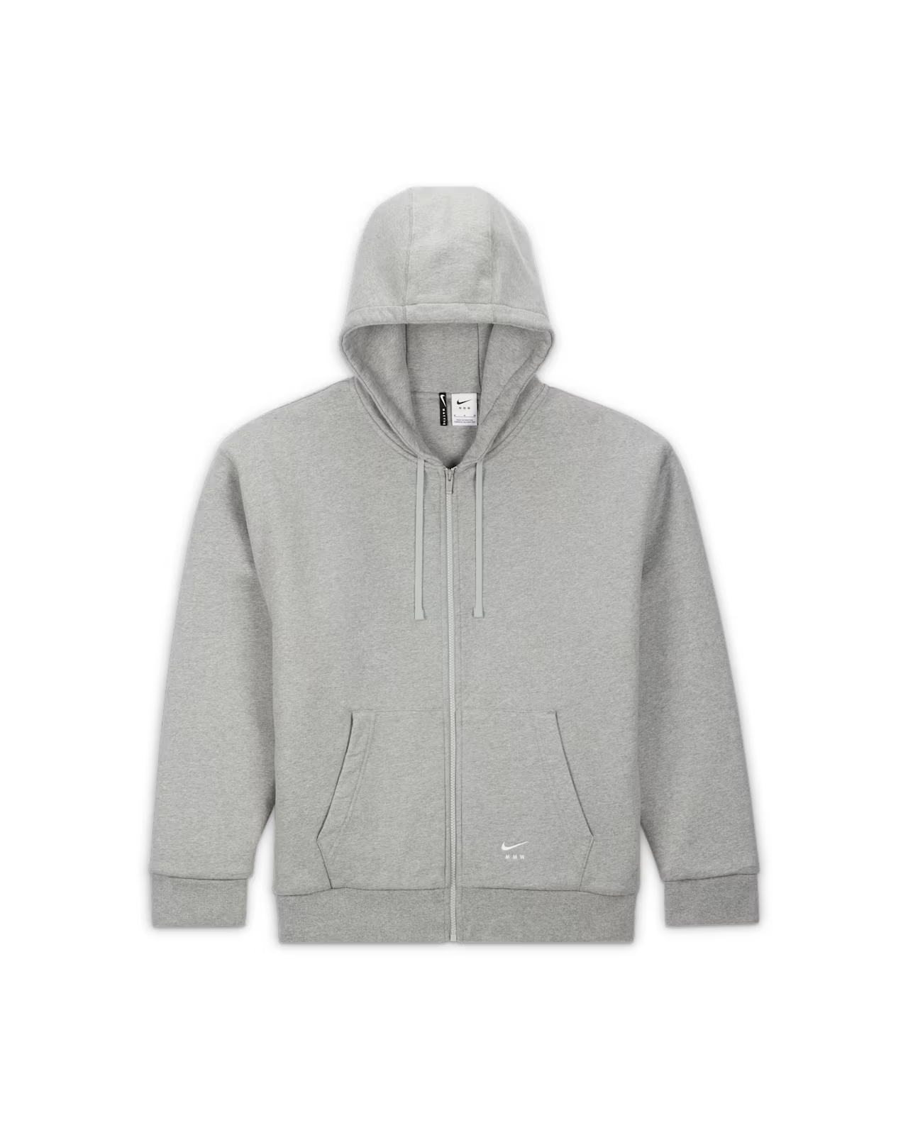 MMW Zip Up Hoodie Heather Grey