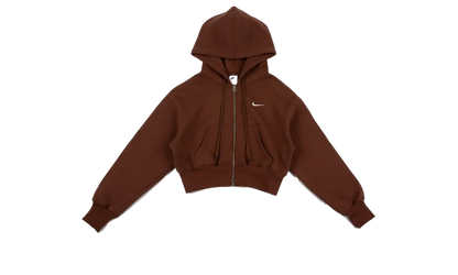 NSW Phoenix Fleece Full-Zip Cropped Hoodie"Fauna Brown" HV2426 265