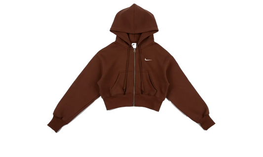 NSW Phoenix Fleece Full-Zip Cropped Hoodie"Fauna Brown" HV2426 265