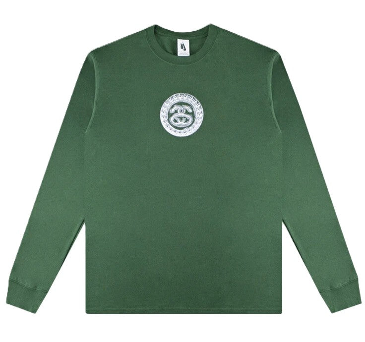 x Stussy SS Link L/S Tee Gorge Green