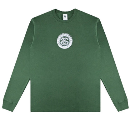 x Stussy SS Link L/S Tee Gorge Green
