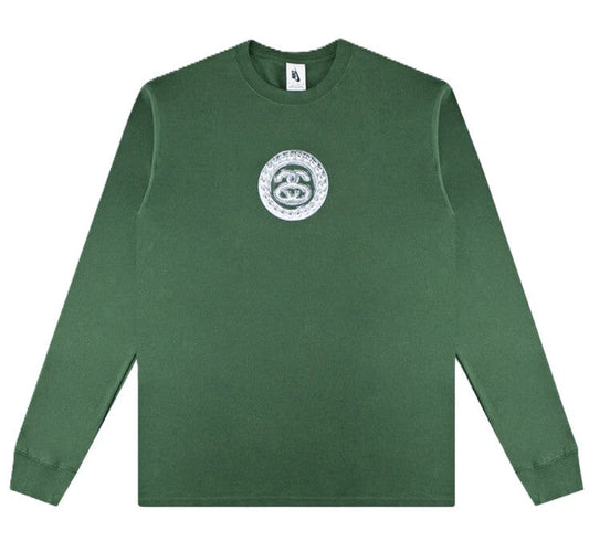 x Stussy SS Link L/S Tee Gorge Green
