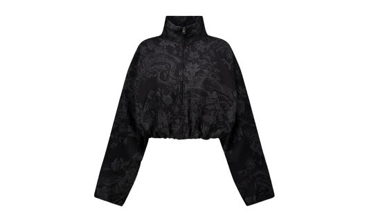 Sportswear Collection Oversized Jacquard Track Jacket WMNS"Black/ Anthracite/ Black" HF9579 010
