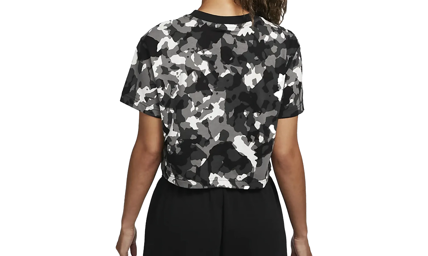 Short-Sleeve Printed Crop Top DQ5966 010