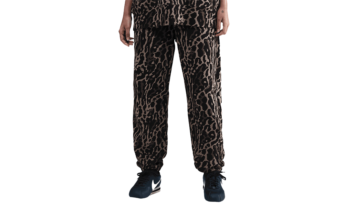 NSW Phoenix Fleece Oversized Print Sweatpants"Black Ironstone" IB2366 010