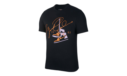 AJ85 Signature Short Sleeve Tee "Black / Red" BQ5538 010