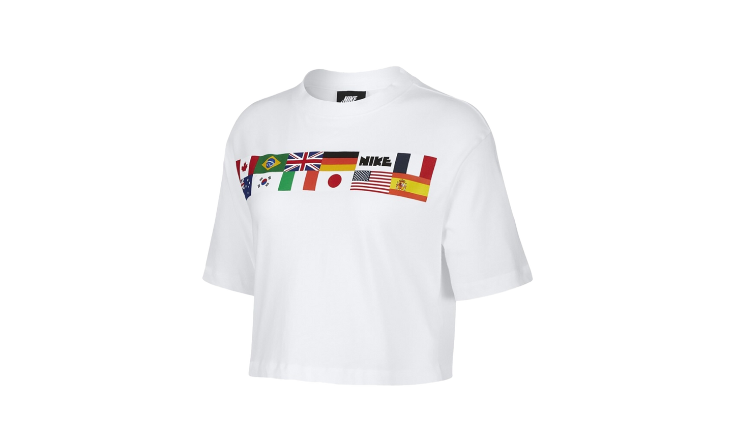 Flag Crop Top Wmns"White" CJ3223 100